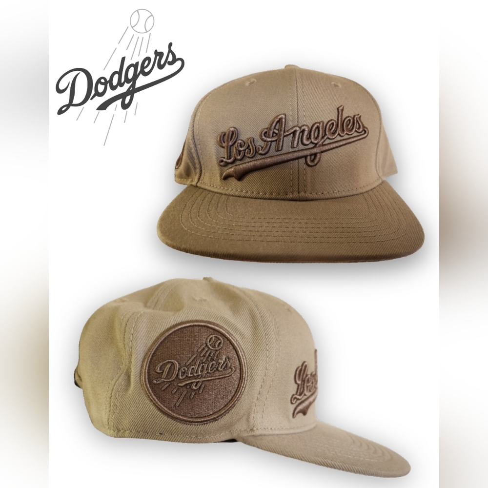 MLB Los Angeles Dodgers Tan Snapback Hat